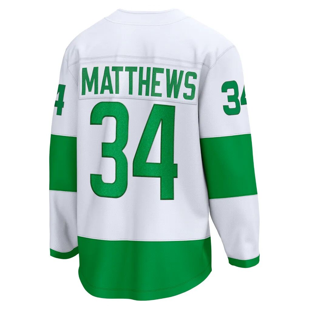 Auston Matthews Toronto Maple Leafs Fashion7 St. Pats Captain Premier Breakaway Player Jersey