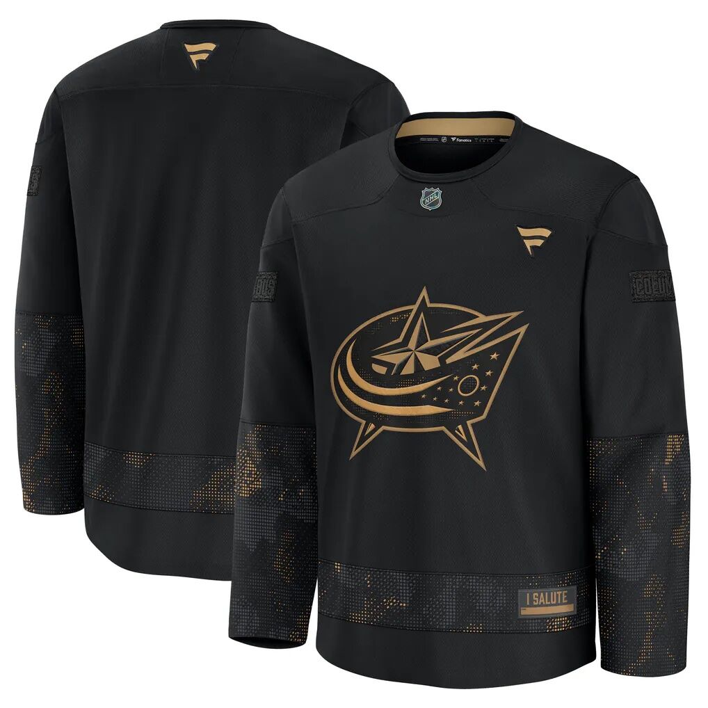 Columbus Blue Jackets Fashion7 2024 Military Appreciation Practice Jersey