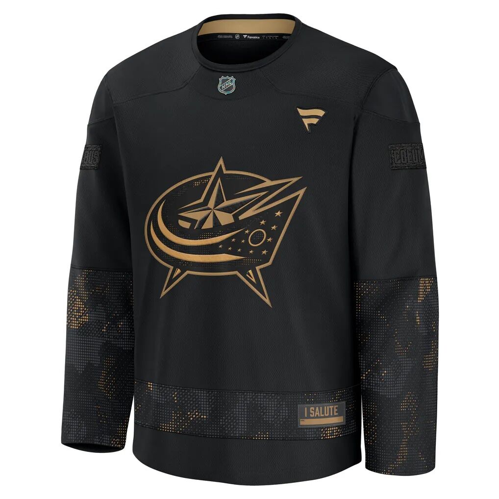 Columbus Blue Jackets Fashion7 2024 Military Appreciation Practice Jersey