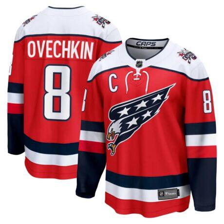 Alexander Ovechkin Washington Capitals Fashion7 Alternate Breakaway Player Jersey - Red - Front View