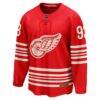 Alex DeBrincat Detroit Red Wings Fashion7 Centennial Breakaway Player Jersey - Red - Side View