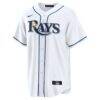 Tampa Bay Rays Nike Home Custom Replica Jersey - White - Side View