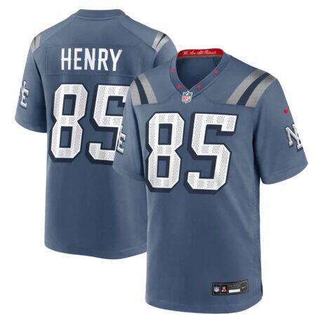 Hunter Henry New England Patriots Nike Rivalries Collection Game Jersey - Blue - Front View
