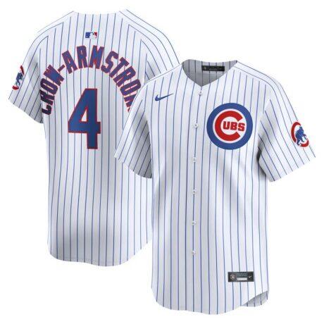 Pete Crow-Armstrong Chicago Cubs Nike Home Limited Jersey - White - Front View