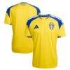 Sweden National Team adidas 2026 Home Replica Jersey - Yellow - Front View