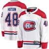 Lane Hutson Montreal Canadiens Fashion7 Away Breakaway Jersey - White - Front View
