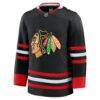 Chicago Blackhawks Fashion7 Alternate Premium Jersey - Black - Side View