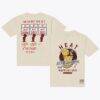 Miami Heat Mitchell & Ness Hardwood Classics Champions Vintage T-Shirt - Cream - Front View