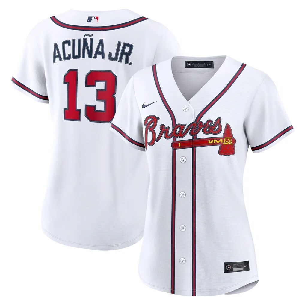 Ronald Acuña Jr. Atlanta Braves Nike Women's Home Replica Jersey