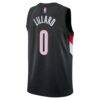 Damian Lillard Portland Trail Blazers Nike Unisex Swingman Jersey - Black - Detail View
