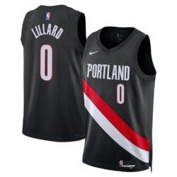 Damian Lillard Portland Trail Blazers Nike Unisex Swingman Jersey - Black - Front View