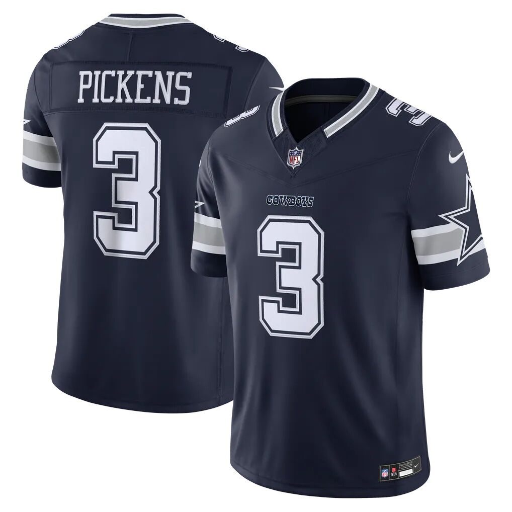 George Pickens Dallas Cowboys Nike Team Vapor F.U.S.E. Stitched Limited Jersey - Navy - Front View