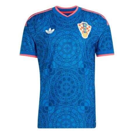 Croatia National Team adidas 2027 Away On-Field Authentic Jersey - Blue - Alt1