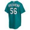 Randy Arozarena Seattle Mariners Nike Alternate Replica Jersey - Teal - Detail View
