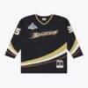 Jean-Sebastien Giguere Anaheim Ducks Mitchell & Ness 2006/07 Stanley Cup Power Play Jersey - Black - Side View
