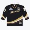 Scott Niedermayer Anaheim Ducks Mitchell & Ness 2006/07 Captain Patch Stanley Cup Power Play Jersey - Black - Side View