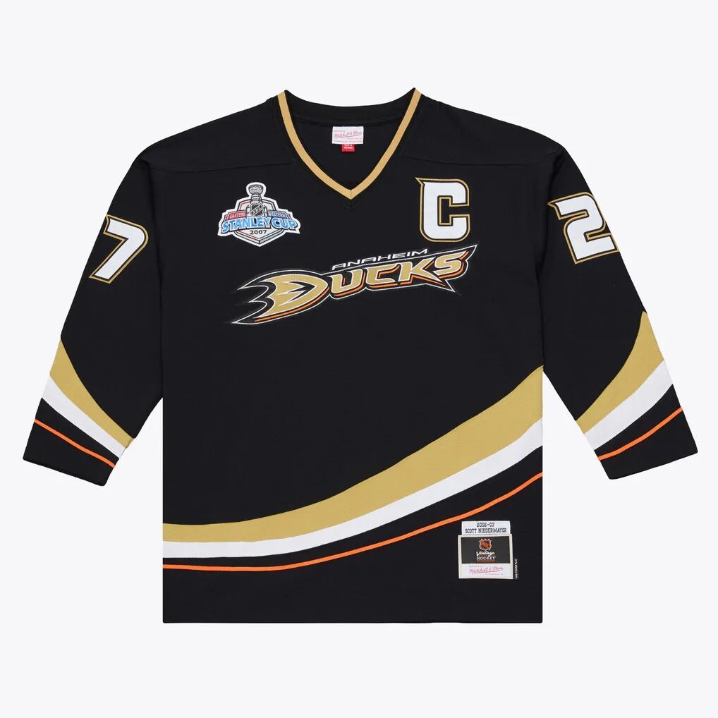 Scott Niedermayer Anaheim Ducks Mitchell & Ness 2006/07 Captain Patch Stanley Cup Power Play Jersey