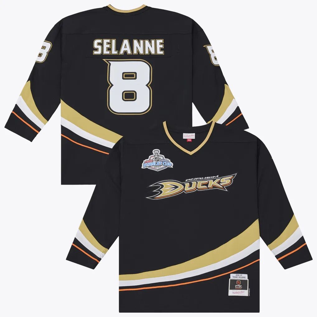 Teemu Selanne Anaheim Ducks Mitchell & Ness 2006/07  Stanley Cup Power Play Jersey