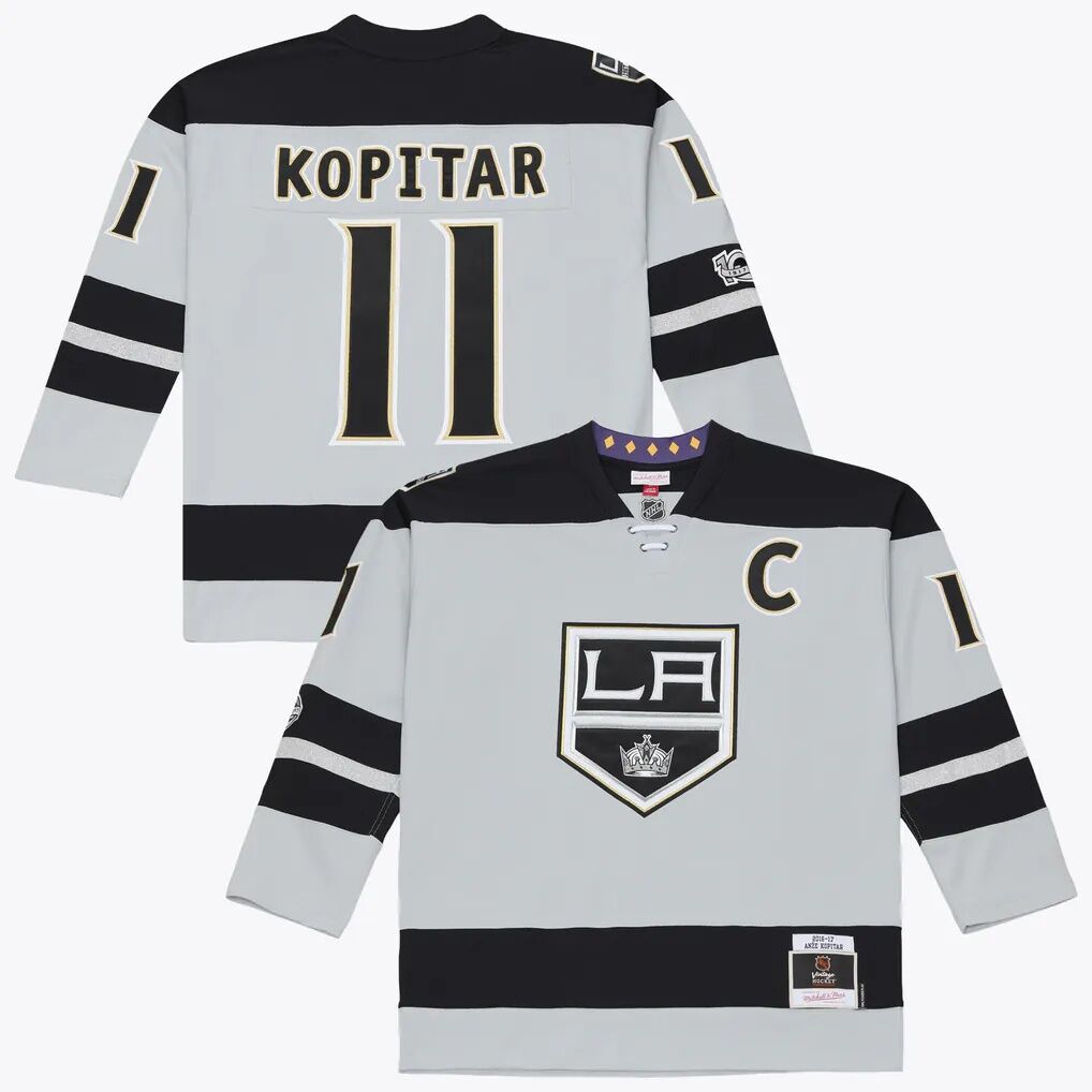 Anze Kopitar Los Angeles Kings Mitchell & Ness 2016/17 Captain Patch Power Play Jersey