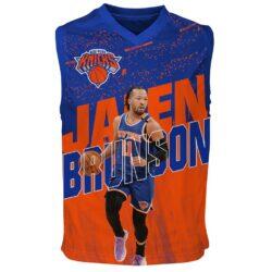 Jalen Brunson New York Knicks Outerstuff Youth Icon Play Jersey