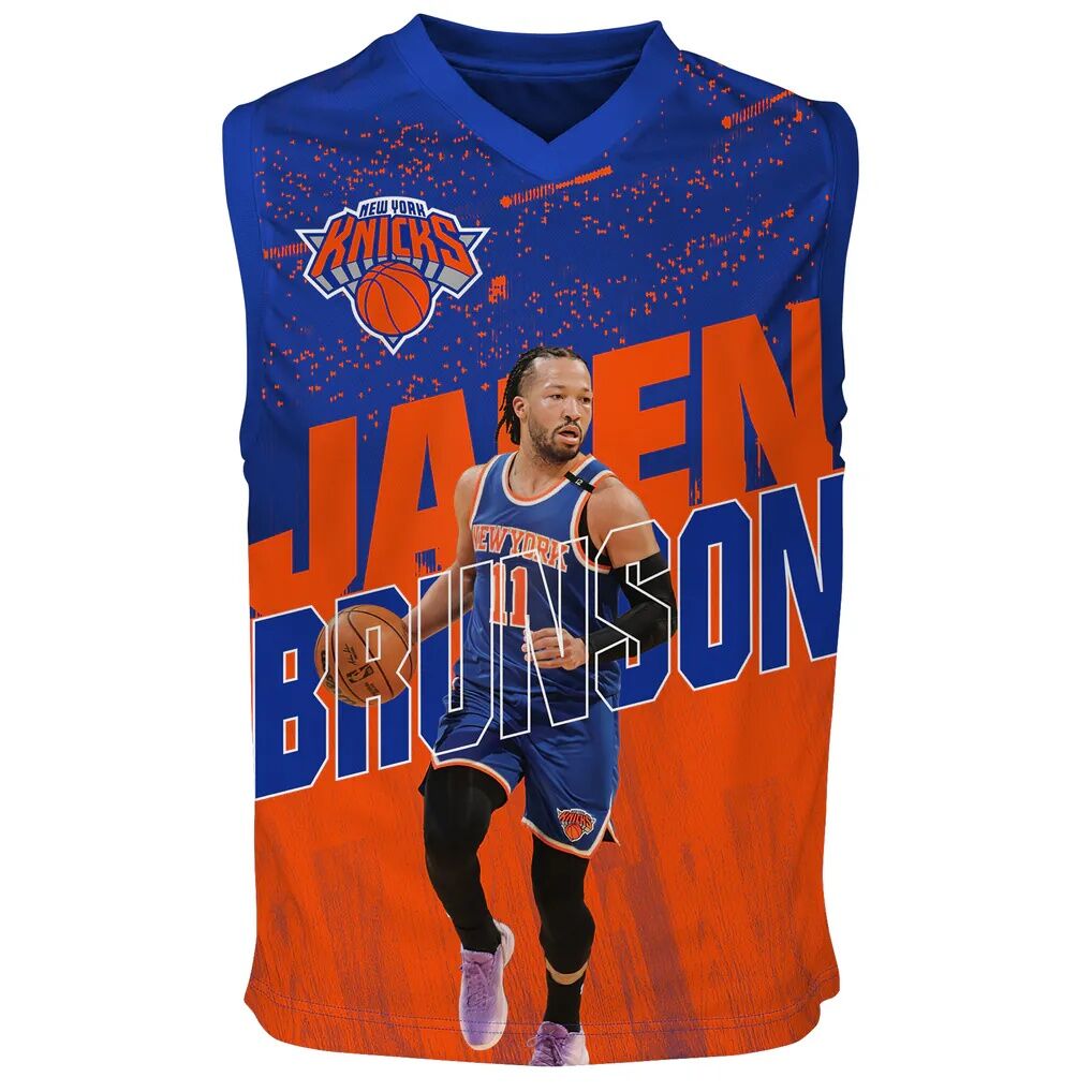 Jalen Brunson New York Knicks Outerstuff Youth Icon Play Jersey