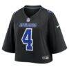 Dak Prescott Dallas Cowboys Nike Women's Cropped Fashion Game Jersey - Black - Side View