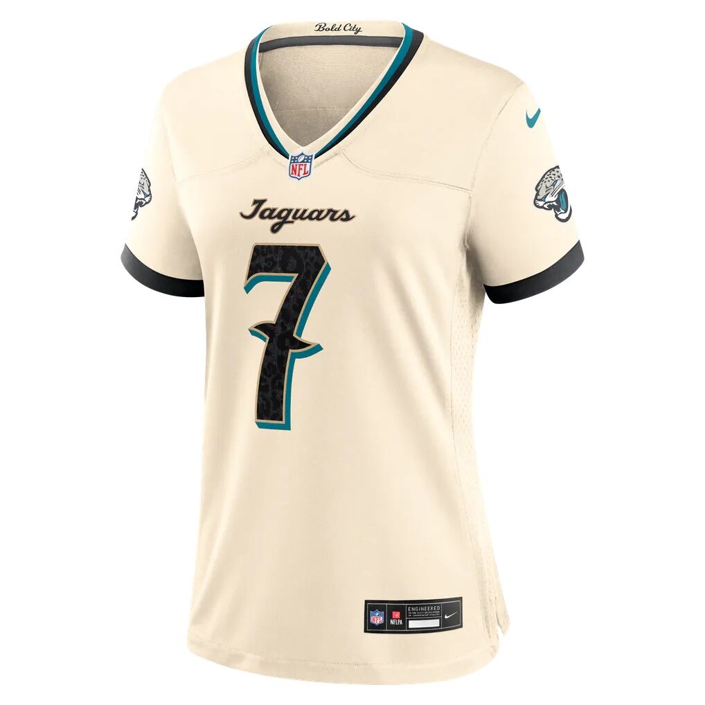 Brian Thomas Jr. Jacksonville Jaguars Nike Women's 2026 Rivalries Collection Game Jersey - Natural