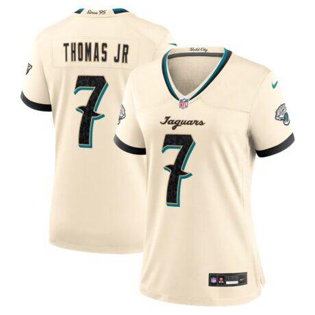Brian Thomas Jr. Jacksonville Jaguars Nike Women's 2026 Rivalries Collection Game Jersey - - Front View