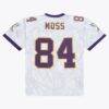 Randy Moss Minnesota Vikings Mitchell & Ness 1998 Ghosted Retired Player Jersey - White - Detail View
