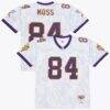 Randy Moss Minnesota Vikings Mitchell & Ness 1998 Ghosted Retired Player Jersey - White - Front View