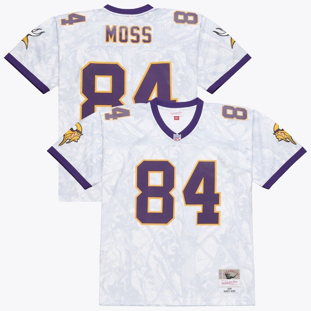 Randy Moss Minnesota Vikings Mitchell & Ness 1998 Ghosted Retired Player Jersey
