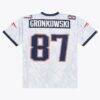 Rob Gronkowski New England Patriots Mitchell & Ness 2010 Ghosted Retired Player Jersey - White - Detail View