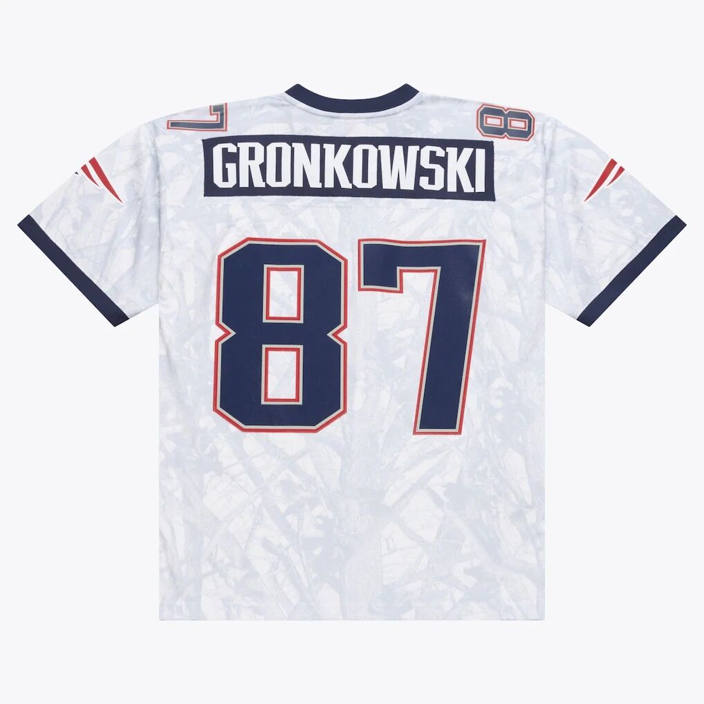 Rob Gronkowski New England Patriots Mitchell & Ness 2010 Ghosted Retired Player Jersey