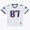 Rob Gronkowski New England Patriots Mitchell & Ness 2010 Ghosted Retired Player Jersey - White - Side View