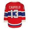 Cole Caufield Montreal Canadiens Outerstuff Youth 2026 NHL Heritage Classic Premier Player Jersey - Red - Detail View