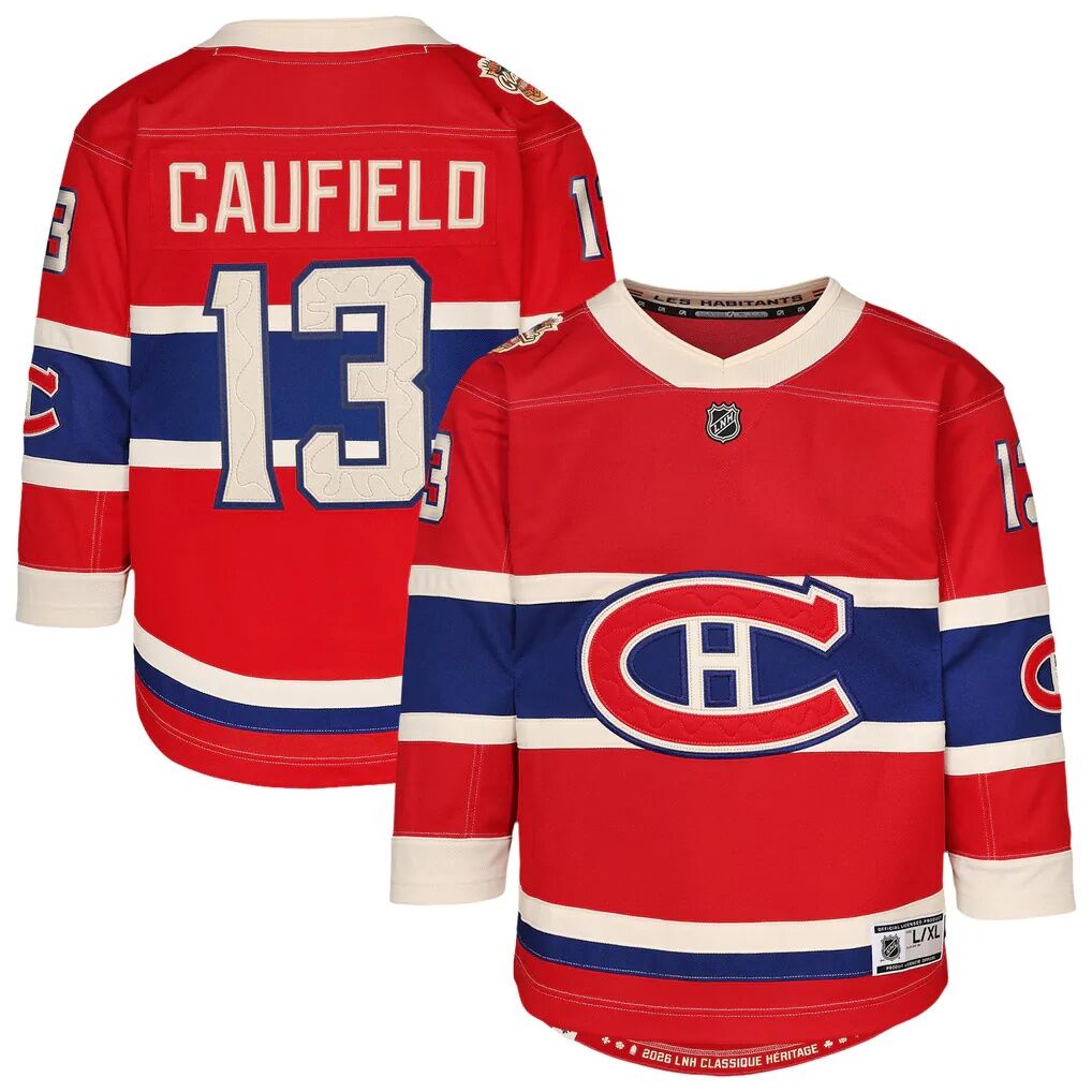 Cole Caufield Montreal Canadiens Outerstuff Youth 2026 NHL Heritage Classic Premier Player Jersey