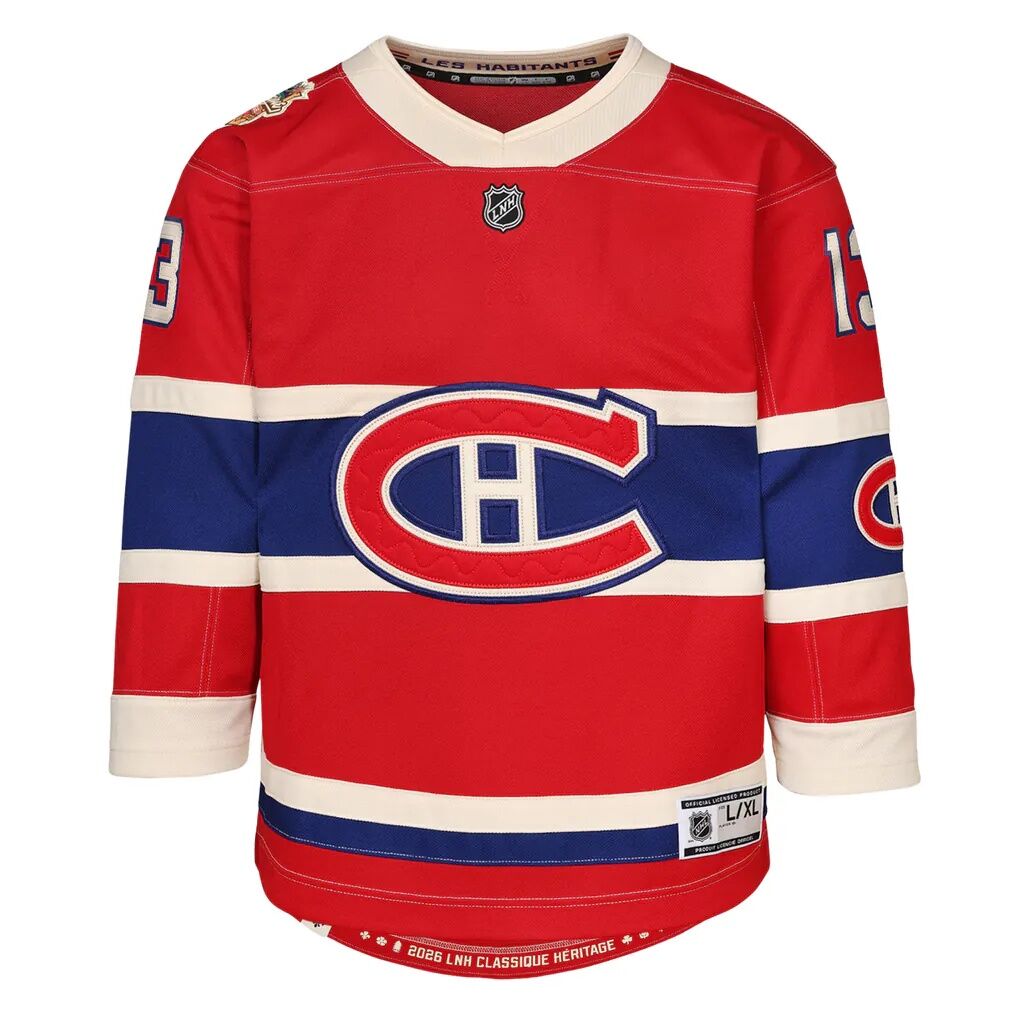 Cole Caufield Montreal Canadiens Outerstuff Youth 2026 NHL Heritage Classic Premier Player Jersey