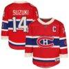 Nick Suzuki Montreal Canadiens Outerstuff Youth 2026 NHL Heritage Classic Premier Player Jersey - Red - Front View