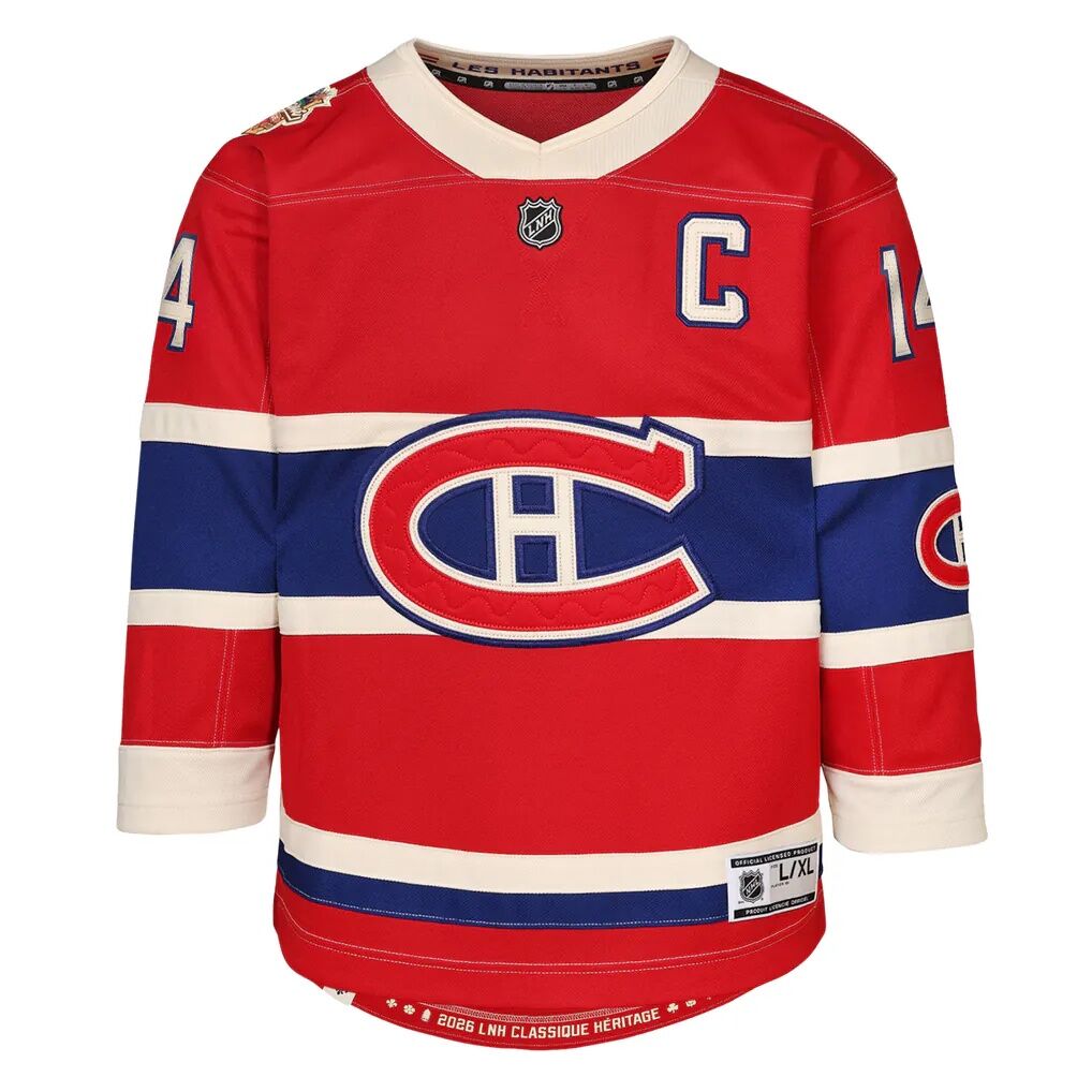 Nick Suzuki Montreal Canadiens Outerstuff Youth 2026 NHL Heritage Classic Premier Player Jersey