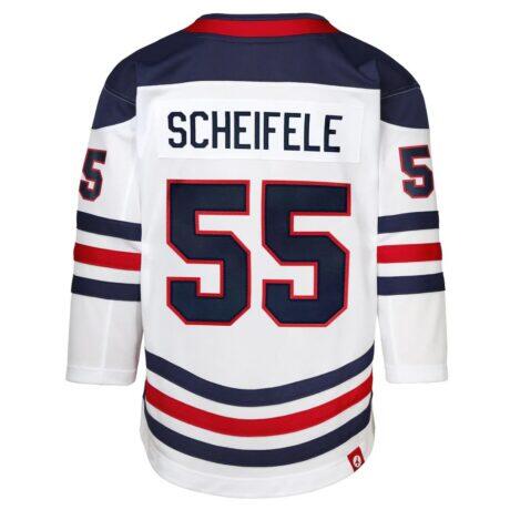 Mark Scheifele Winnipeg Jets Outerstuff Youth 2026 NHL Heritage Classic Premier Player Jersey - White - Front View