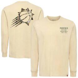 Phoenix Suns Sportiqe Unisex Sherwood Premium Long-Sleeve T-Shirt - Cream - Front View