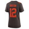 Denzel Boston Cleveland Browns Nike Women's Alternate Game Jersey - Brown - Alt2