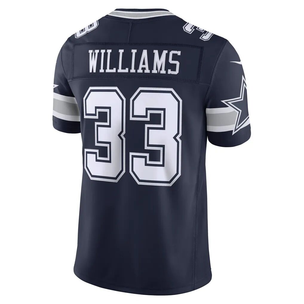 Javonte Williams Dallas Cowboys Nike Team Vapor F.U.S.E. Stitched Limited Jersey