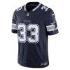 Javonte Williams Dallas Cowboys Nike Team Vapor F.U.S.E. Stitched Limited Jersey - Navy - Side View