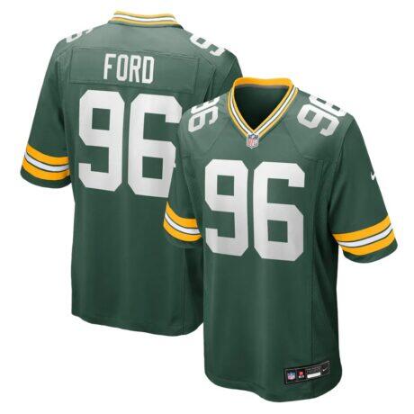 Jonathan Ford Green Bay Packers Nike Game Player Jersey - Green - Front View