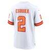 Emeka Egbuka Tampa Bay Buccaneers Nike Alternate Game Player Jersey - White - Detail View