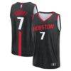 Kevin Durant Houston Rockets Fashion7 Youth Fast Break Replica Jersey - Black - Black - Front View