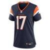 Jaylen Waddle Denver Broncos Nike Women's Alternate Game Jersey - Navy - Side View