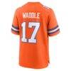 Jaylen Waddle Denver Broncos Nike Alternate Mile High Collection 1977 Throwback Game Jersey - Orange - Detail View