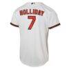 Jackson Holliday Baltimore Orioles Nike Youth Home Replica Jersey - White - Detail View